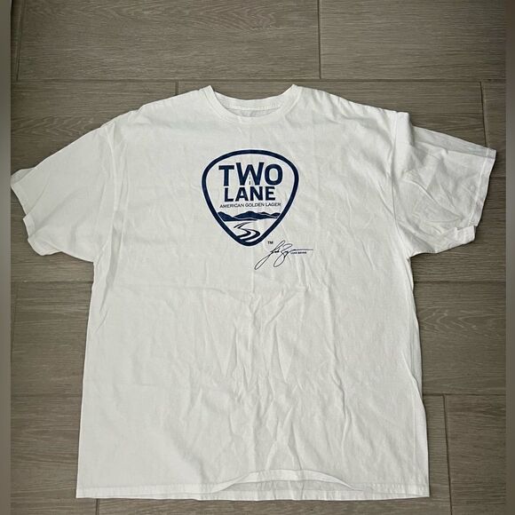 Luke Bryan Two Lane American Golden Lager Shirt 2XL - Picture 1 of 3